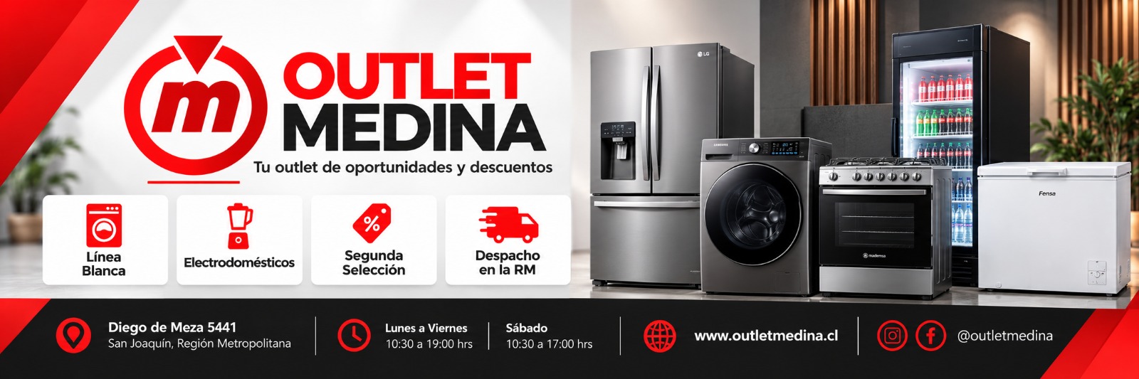 Outlet Medina, tu outlet de oportunidades y descuentos. Diego de Meza 5441, San Joaquín.
