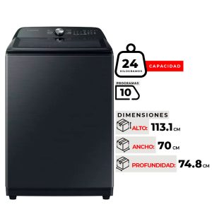 LAVADORA SAMSUNG WA24A8370GV/ZS 24 KG