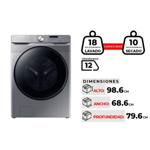 LAVADORA SECADORA SAMSUNG WD18T6000GPZS