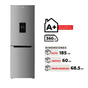 REFRIGERADOR MABE RMB432PXLRS0 INOX 360 LTRS