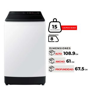 LAVADORA SAMSUNG WA15CG5441BWZS