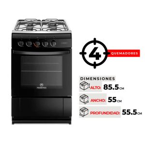 COCINA 4 QUEMADORES MADEMSA MV 120 T
