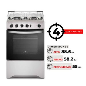 COCINA 4 QUEMADORES MADEMSA M 520 T