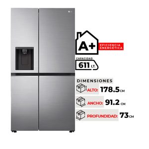 REFRIGERADOR SIDE BY SIDE LG GS66WPP 611LITROS