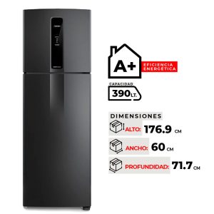 REFRIGERADOR FENSA NO FROST IF43B NEGRO 390LTRS