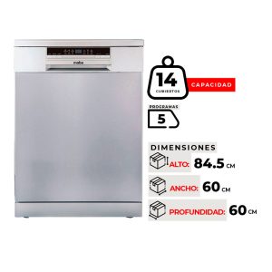 LAVAVAJILLAS MABE MLV14FSITSS0 DE 14CUBIERTOS