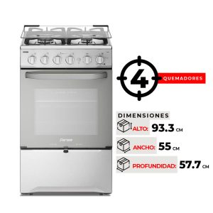 COCINA 4 QUEMADORES FENSA F 2808 T