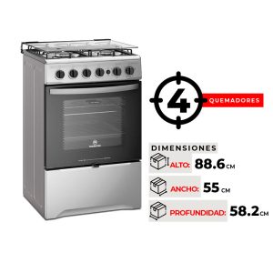 COCINA 4 QUEMADORES MADEMSA M 785 T