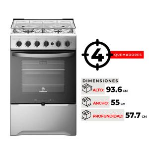 COCINA 4 QUEMADORES MADEMSA M 795 T
