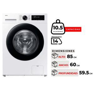 LAVADORA SAMSUNG WW10DG5U34AEZS 10.5KG