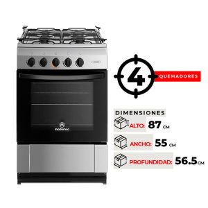 COCINA 4 QUEMADORES MADEMSA MV 220 T