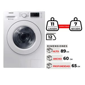 LAVADORA SECADORA SAMSUNG WD11M4473MW/ZS