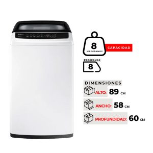 LAVADORA SAMSUNG WA80CG4240BWZS