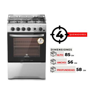 COCINA 4 QUEMADORES MADEMSA 785 XF