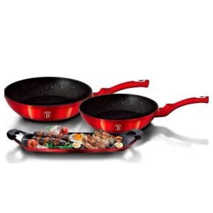 JUEGO DE SARTENES Y PLANCHA BERLINGER HAUS  BH-1668