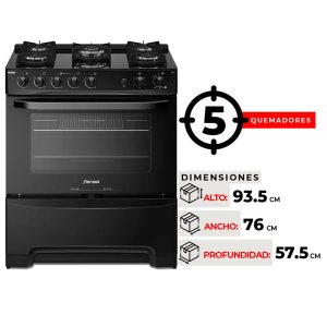 COCINA 5 QUEMADORES FENSA F 6000 T
