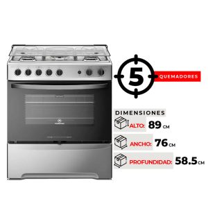 COCINA 5 QUEMADORES MADEMSA M 920 T