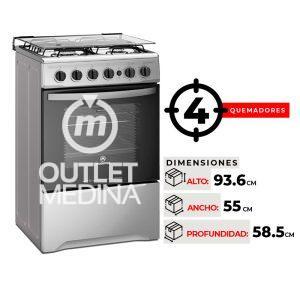COCINA 4 QUEMADORES MADEMSA M 775 ST
