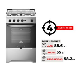 COCINA 4 QUEMADORES MADEMSA M 755 ST