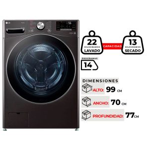 LAVADORA SECADORA LG WD22BV2S6R