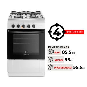 COCINA 4 QUEMADORES MADEMSA MV 110 T