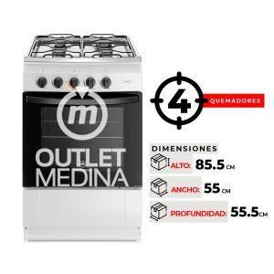 COCINA 4 QUEMADORES MADEMSA MV 110 T