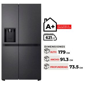 REFRIGERADOR SIDE BY SIDE LG GS66SPM 621 LITROS