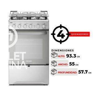 COCINA 4 QUEMADORES FENSA F 2808 T