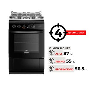 COCINA 4 QUEMADORES MADEMSA MV 210 T