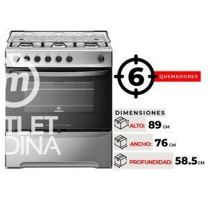 COCINA 6 QUEMADORES MADEMSA M 820 T
