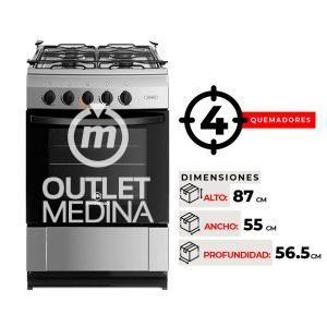 COCINA 4 QUEMADORES MADEMSA MV 220 T