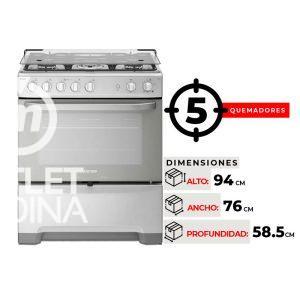 COCINA 5 QUEMADORES FENSA F 5500 T