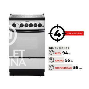 COCINA 4 QUEMADORES FENSA F2808