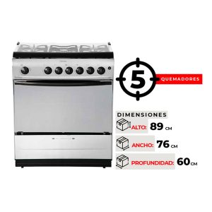 COCINA 5 QUEMADORES FENSA F 5500 PREMIUM