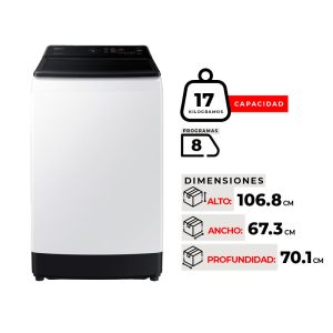 LAVADORA SAMSUNG WA17CG6441BWZS