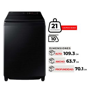 LAVADORA SAMSUNG WA80F21S8BZS
