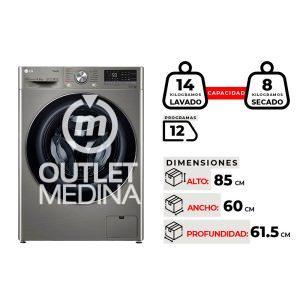 LAVADORA SECADORA LG WD14VVC4S6C