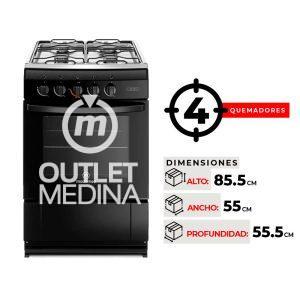 COCINA 4 QUEMADORES MADEMSA MV 120 T