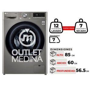 LAVADORA SECADORA LG WD12VVC4S6C