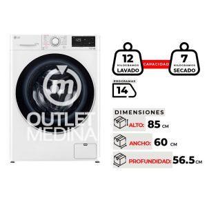 LAVADORA SECADORA LG WD12WVC5S6