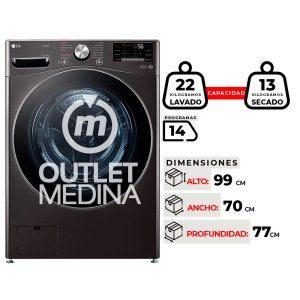 LAVADORA SECADORA LG WD22BV2S6R