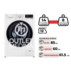 LAVADORA SECADORA LG WD14WVC4S6