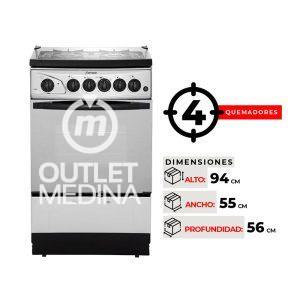 COCINA 4 QUEMADORES FENSA F2808