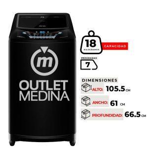 LAVADORA FENSA PREMIUM CARE 18 BLACK