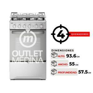 COCINA 4 QUEMADORES FENSA F 2608 T