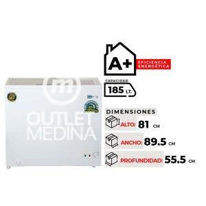 FREEZER TAPA DE VIDRIO VENTUS CTV-210
