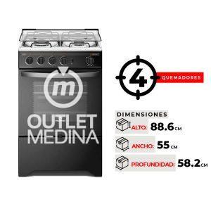 COCINA 4 QUEMADORES MADEMSA M 755 BT