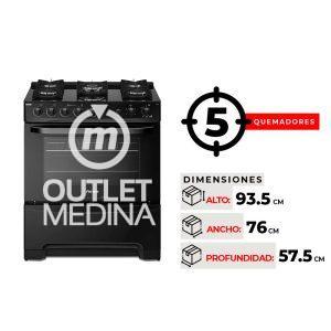 COCINA 5 QUEMADORES FENSA F 6500 T