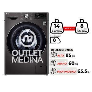 LAVADORA SECADORA LG WD14BVC2S6C