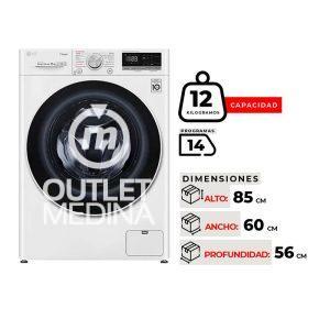 LAVADORA FRONTAL LG WM12WVC4S6